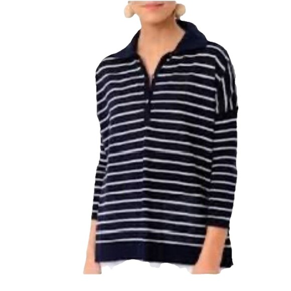Tuckernuck Tops - Tuckernuck Clayton Size XL/XXL Blue Striped Long Sleeve Skinny Sleeve Top $229